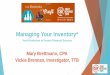 CBE16 - Managing Your Inventory and Production to Ensure Financial Success