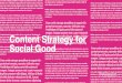 Content Strategy for Social Good