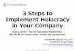 3 steps to implement holacracy in your company