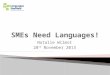 SMEs Need Languages!