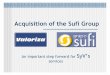 Acquisition of the Sufi Group