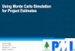 Monte Carlo Simulation for project estimates v1.0