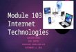 Module 103: Internet Technologies