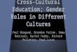 Gender roles in different cultures