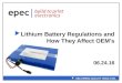 Lithium Battery Regulations and How They Affect OEM’s