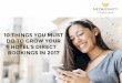 10 Ways to Maximize Your Hotel's Direct Bookings in 2017