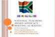National teaching award advocacy meeting at mankgaile primary
