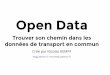 Open Data : Trouver son chemin dans les données de transport en commun