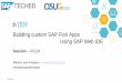 SAPTechED 2015 UX114 -Building custom SAP Fiori Apps Using SAP Web IDE
