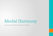 Modal harmony