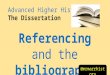 Referencing and the bibliography