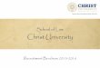 Recruitment Brochure 2015-16, School of Law, Christ University