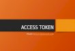 Access Token Tranning 2017