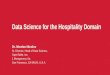 Data science for the hospitality domain - OpenTable