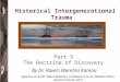 Historical intergenerational trauma  the doctrine of discovery