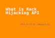 What is Rack Hijacking API