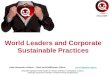 World leaders and corporate sustainable practices
