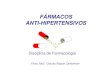 Aula de Farmacologia sobre Fármacos anti-hipertensivos