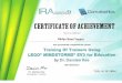 EV3 certificate