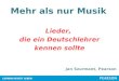 Mehr als nur Musik – Lieder, die ein Deutschlehrer kennen sollte