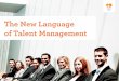 The New Language of Talent Management - eBook