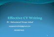 effective C.V writting