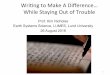 Writing to make a difference- while staying out of trouble