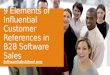 9 Elements of Influential Customer References in B2B Software Sales