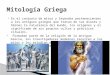Mitología Griega y Literatura Griega