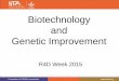 Biotechnology and Genetic Improvement