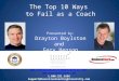 Top 10 Reasons Business Coaches Fail
