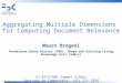 Aggregating Multiple Dimensions for Computing Document Relevance