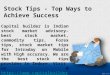 Stock tips   top ways to achieve success