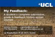 Moodle Moot IE UK 2015 - My Feedback: A student’s complete submission, grade & feedback history across courses