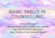 Topic 5 basic skills in counselling