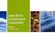 Green Business Analyst for Environmental Sustainability