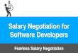 Salary Negotiation for Software Developers
