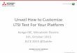 Unveil how to customize LTSI Test for your platform