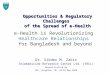 Beyond Scaling Up: Opportunities & Regulatory Challenges of the Spread of e-Health