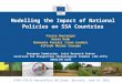 Modelling the Impact of National Policies on SSA Countries
