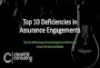 Top 10 Deficiencies in Assurance Engagements