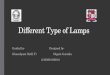 Different type of lamps