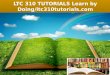 Ltc 310 tutorials learn by doing ltc310tutorials.com