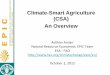 Climate-Smart Agriculture (CSA): An Overview