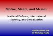 National Defense, International Security, & Globalization in the Post-Cold War Period