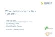 What makes smart cities “Smart”?