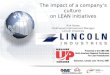 The impact of a company's culture on Lean intiatives