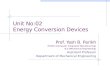 Energy conversion devices  06