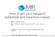 How to get your ehealth / mhealth research published