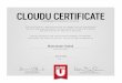 CloudU certificate